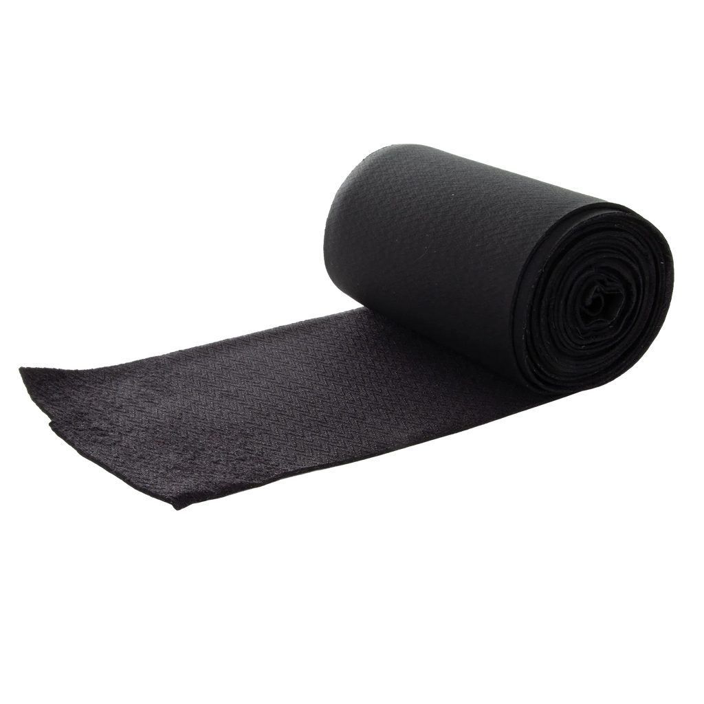Knee Protection for Stallions-ReWrap Pro,"Black wrap roll with unrolled textured strip"