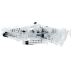 Small Syringes without Needles,"Pile of clear plastic syringes without needles"