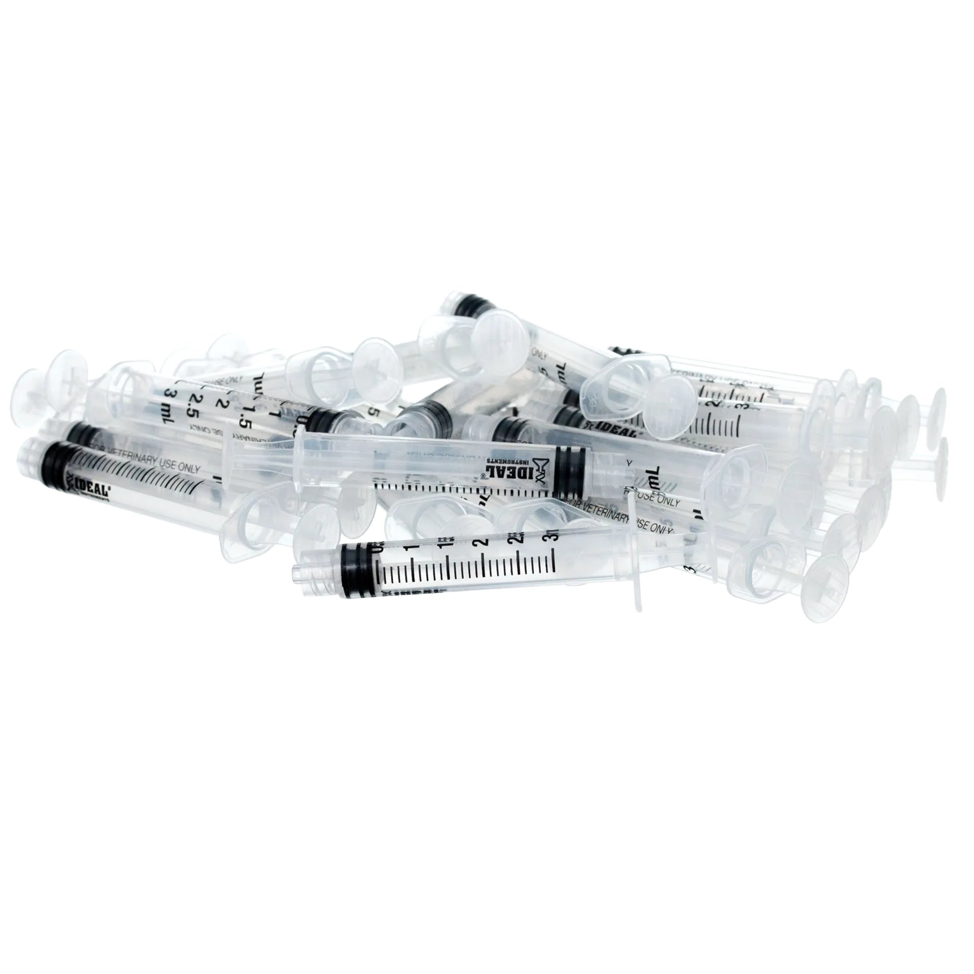 Small Syringes without Needles,"Pile of clear plastic syringes without needles"
