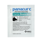 Panacur® C Canine Dewormer,"Single white dewormer packet with dog silhouette icon"