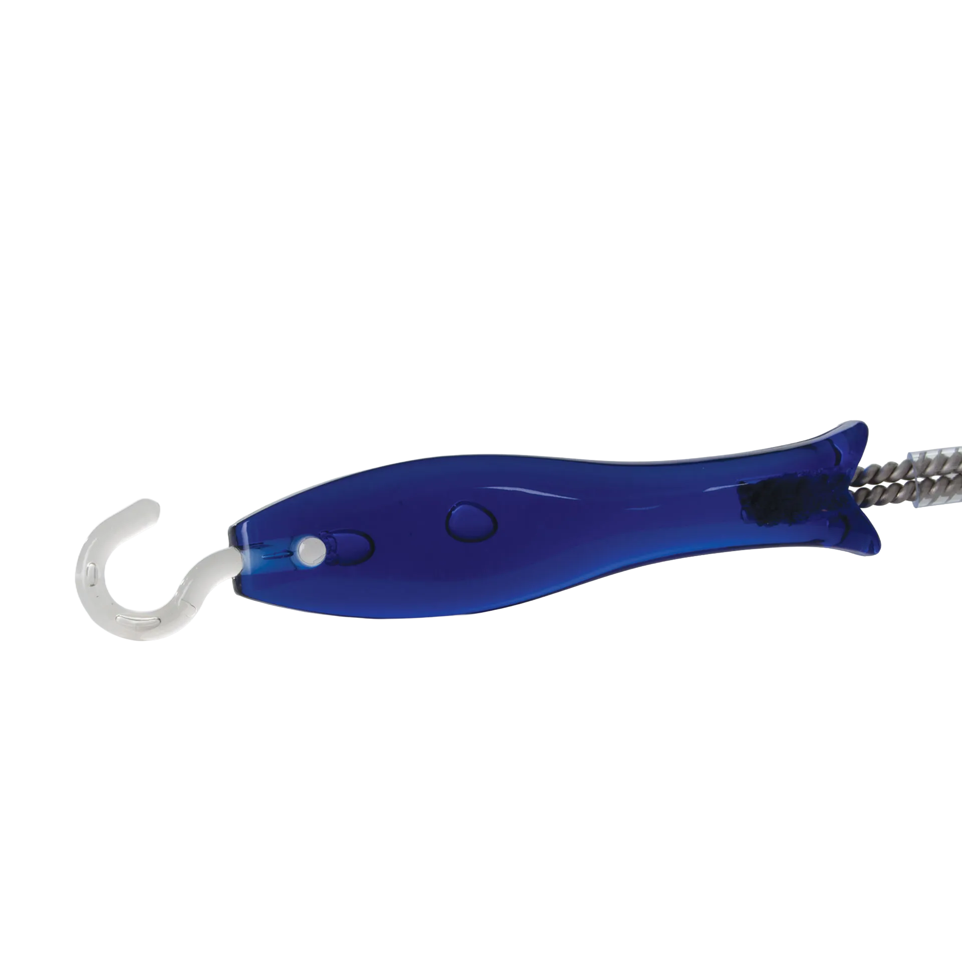 AV Cleaning Brush,"Blue-handled brush with white hook tip and twisted wire bristles"