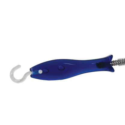 AV Cleaning Brush,"Blue-handled brush with white hook tip and twisted wire bristles"