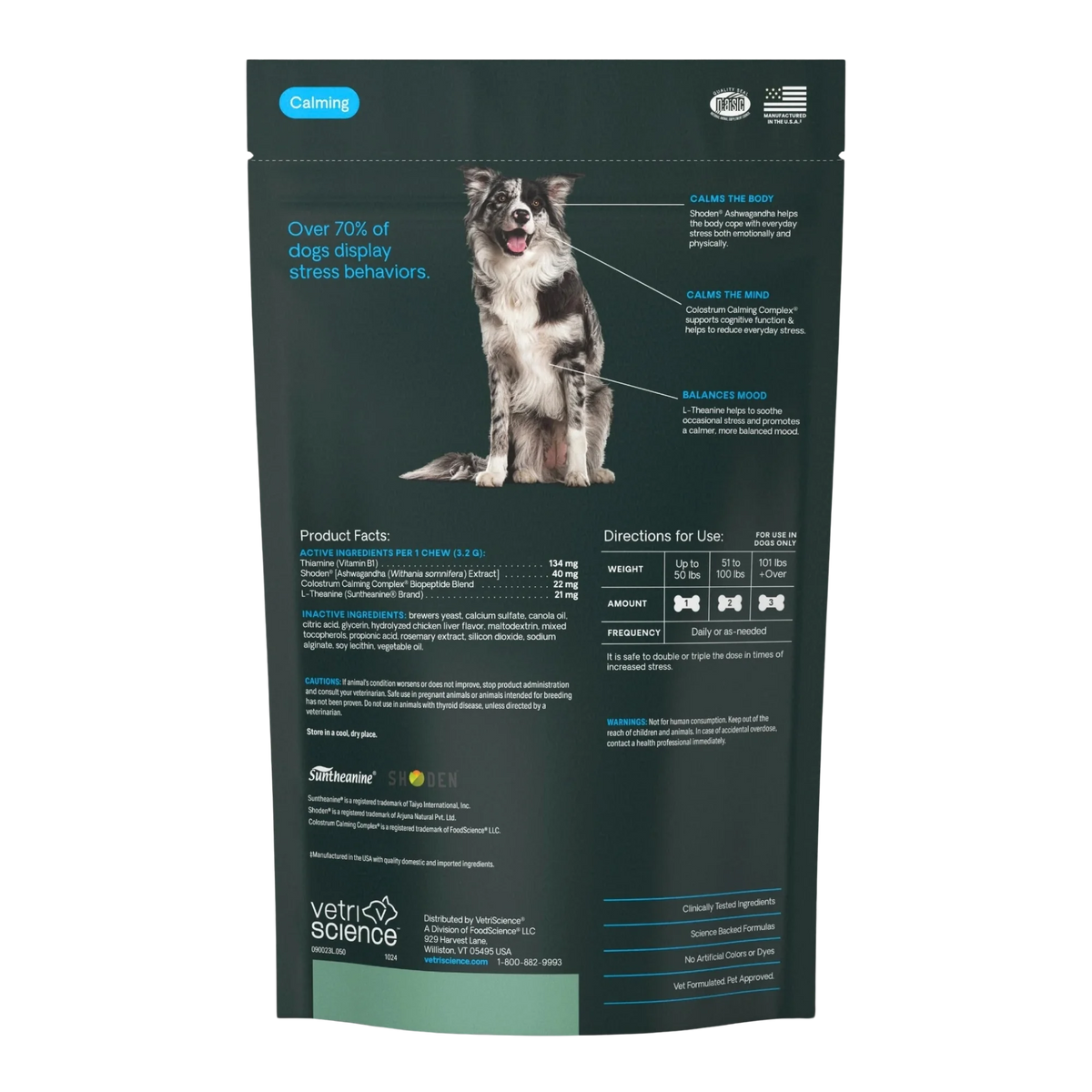 Long Lasting Calm & Confident for Dogs by VetriScience