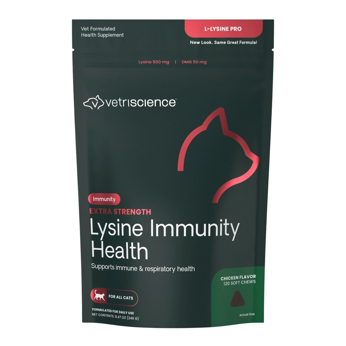 Extra Strength Lysine Immunity Health for Cats by VetriScience