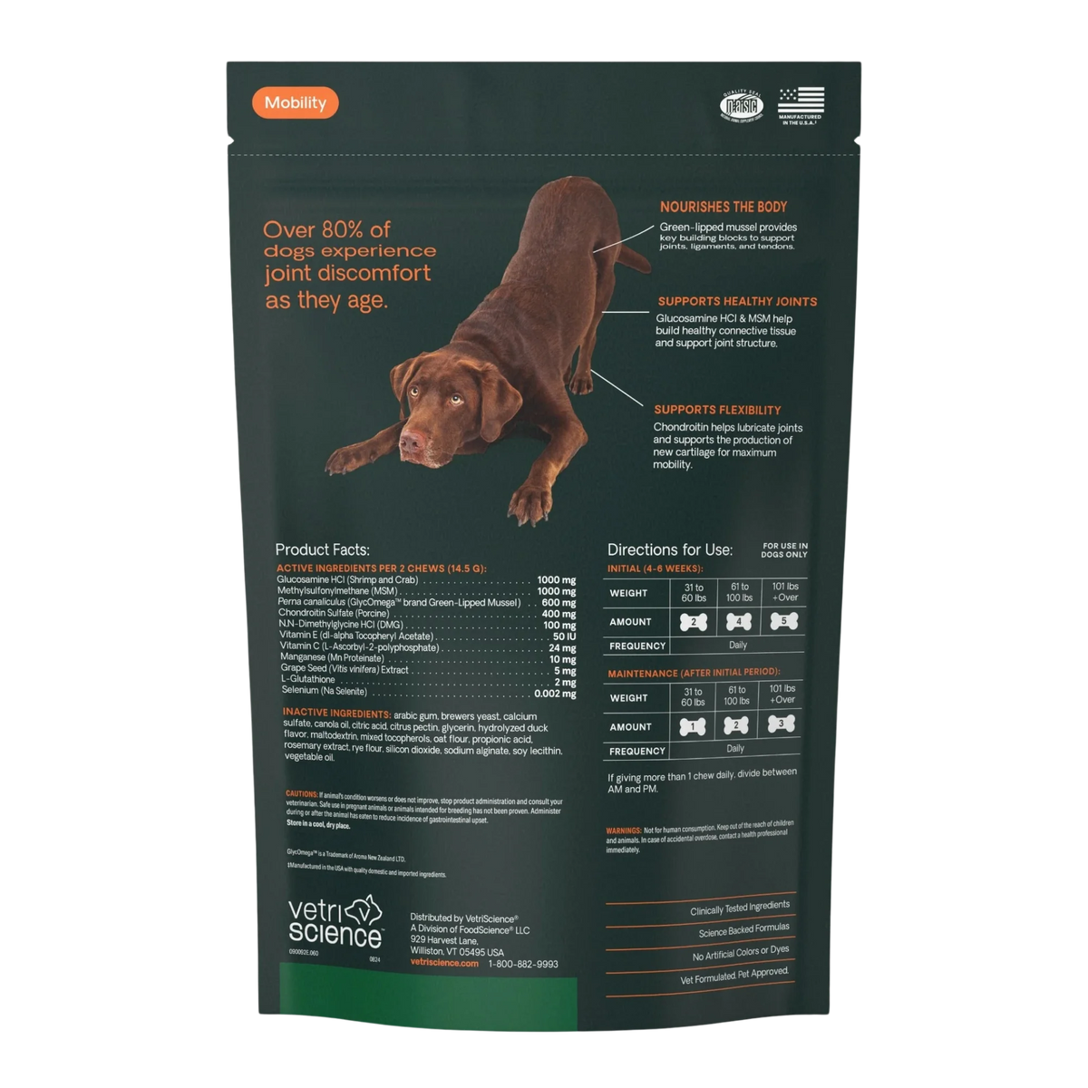 Ultimate Strength Healthy Hip & Joint for Dogs by VetriScience