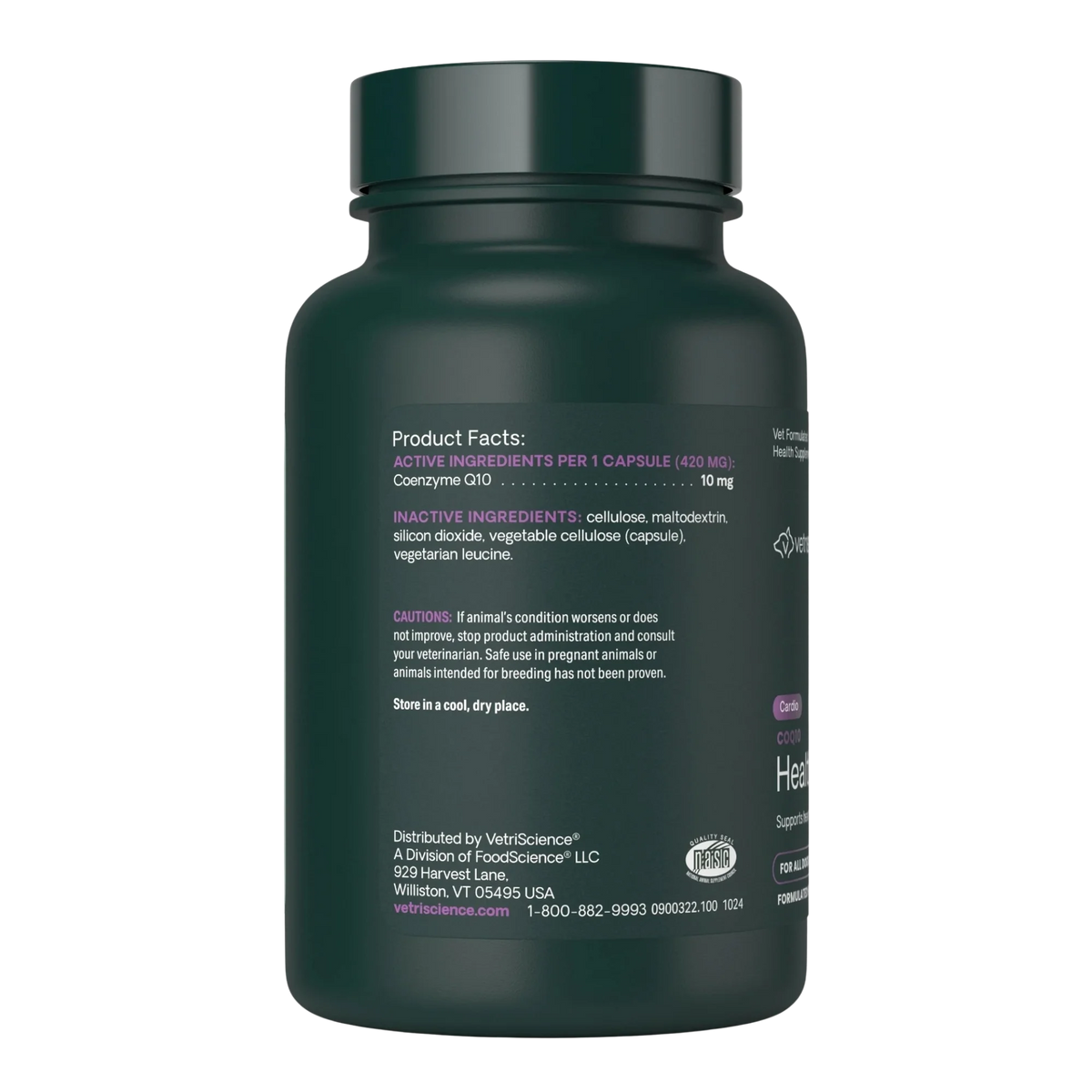 CoQ10 Healthy Heart for Dogs & Cats by VetriScience