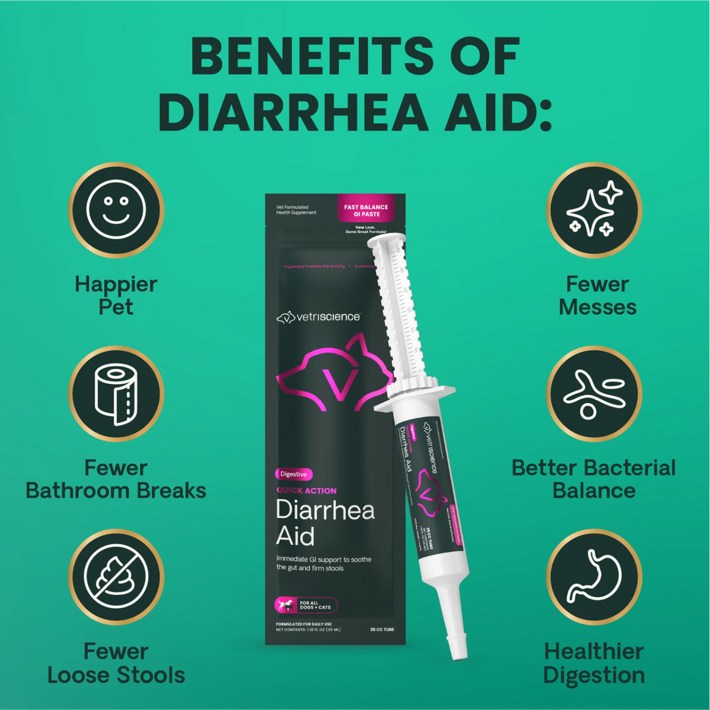 Quick Action Diarrhea Aid Paste for Dogs & Cats by VetriScience
