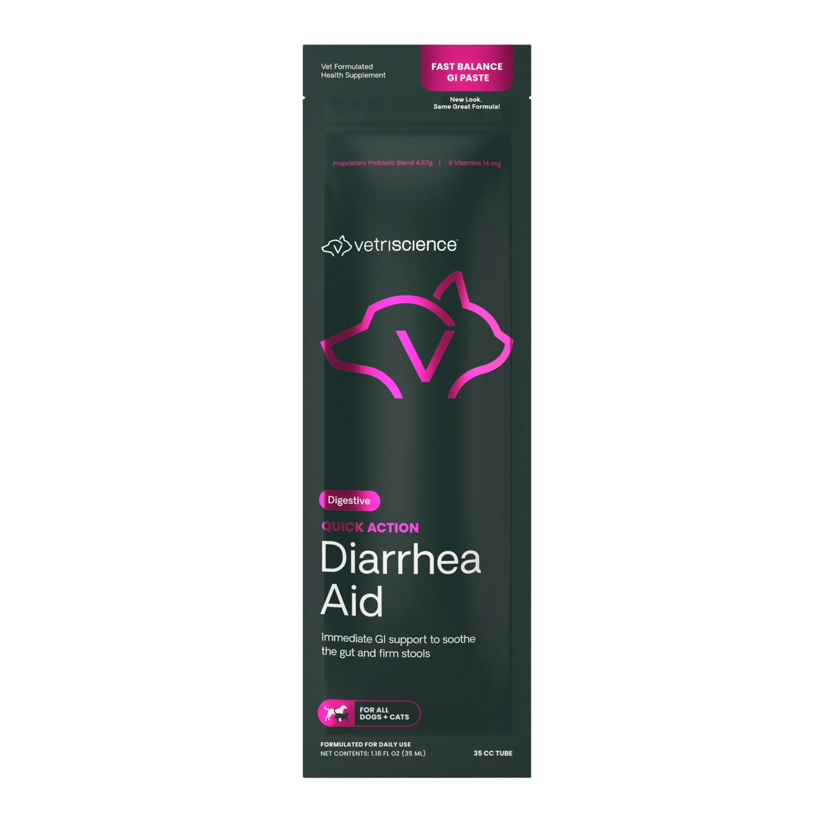 Quick Action Diarrhea Aid Paste for Dogs & Cats by VetriScience