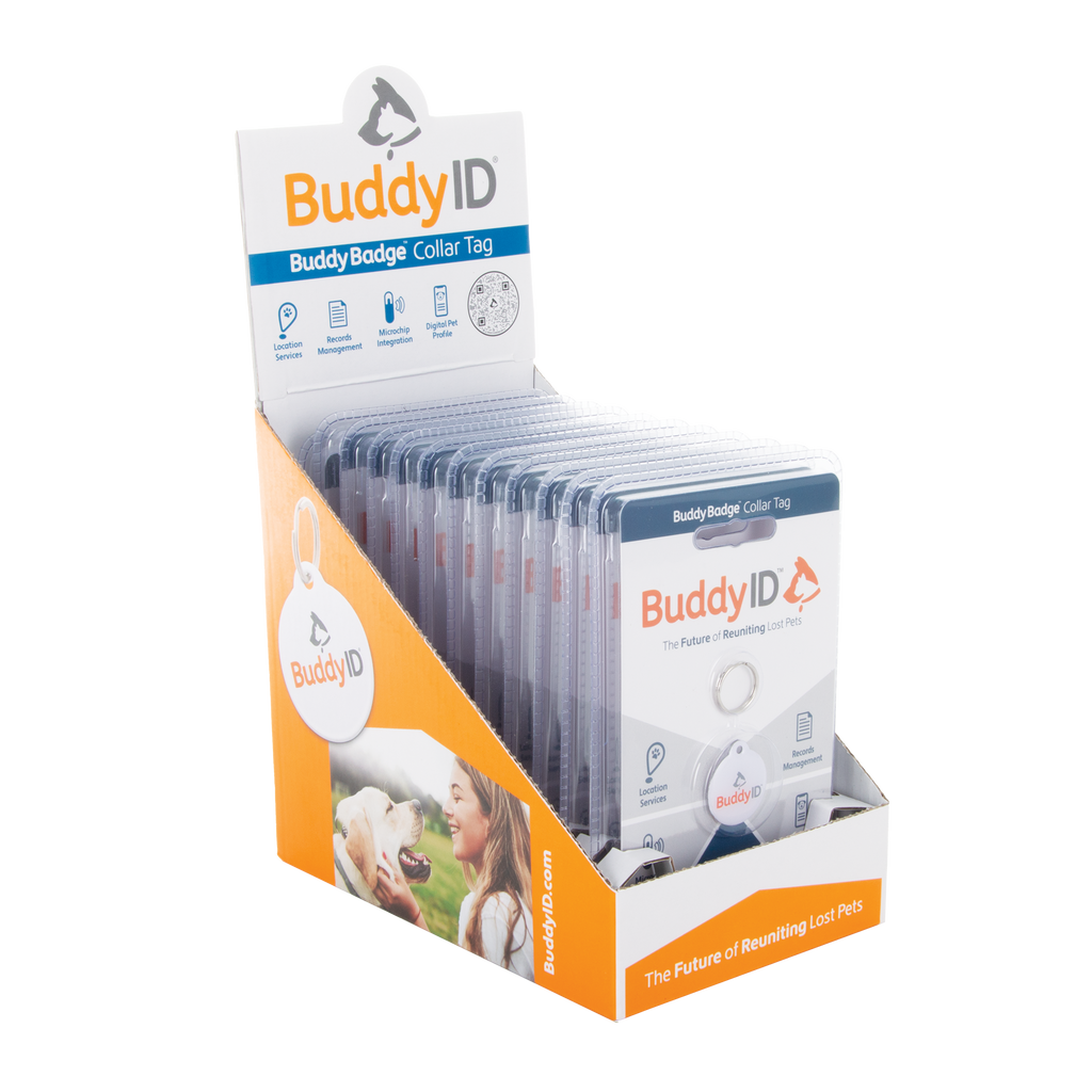BuddyID® BuddyBadge® Collar Tag with Registration