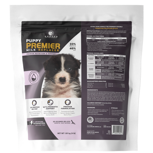 Annuso Premier Puppy Milk Replacer