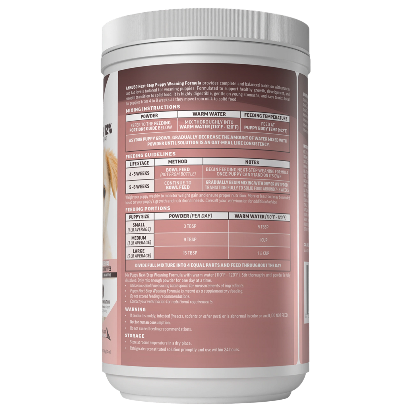Annuso Next Step Puppy Weaning Formula