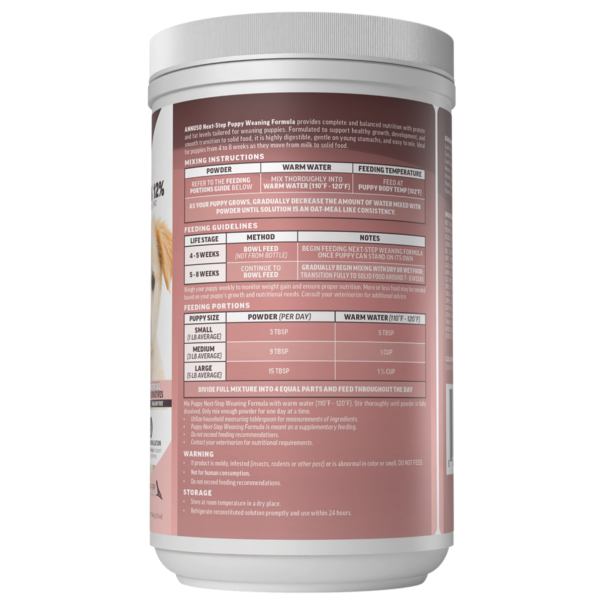 Annuso Next Step Puppy Weaning Formula