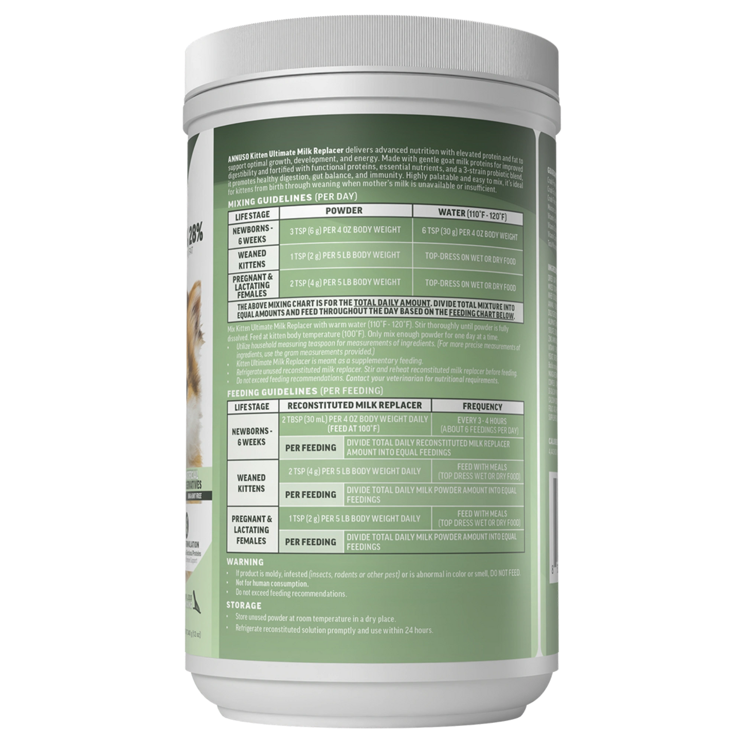 Annuso Ultimate Kitten Milk Replacer