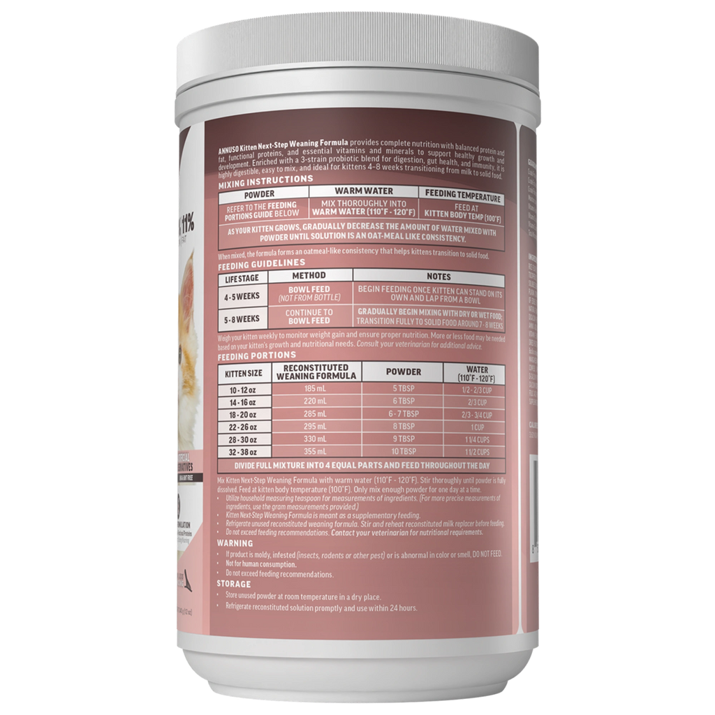 Annuso Next Step Kitten Weaning Formula