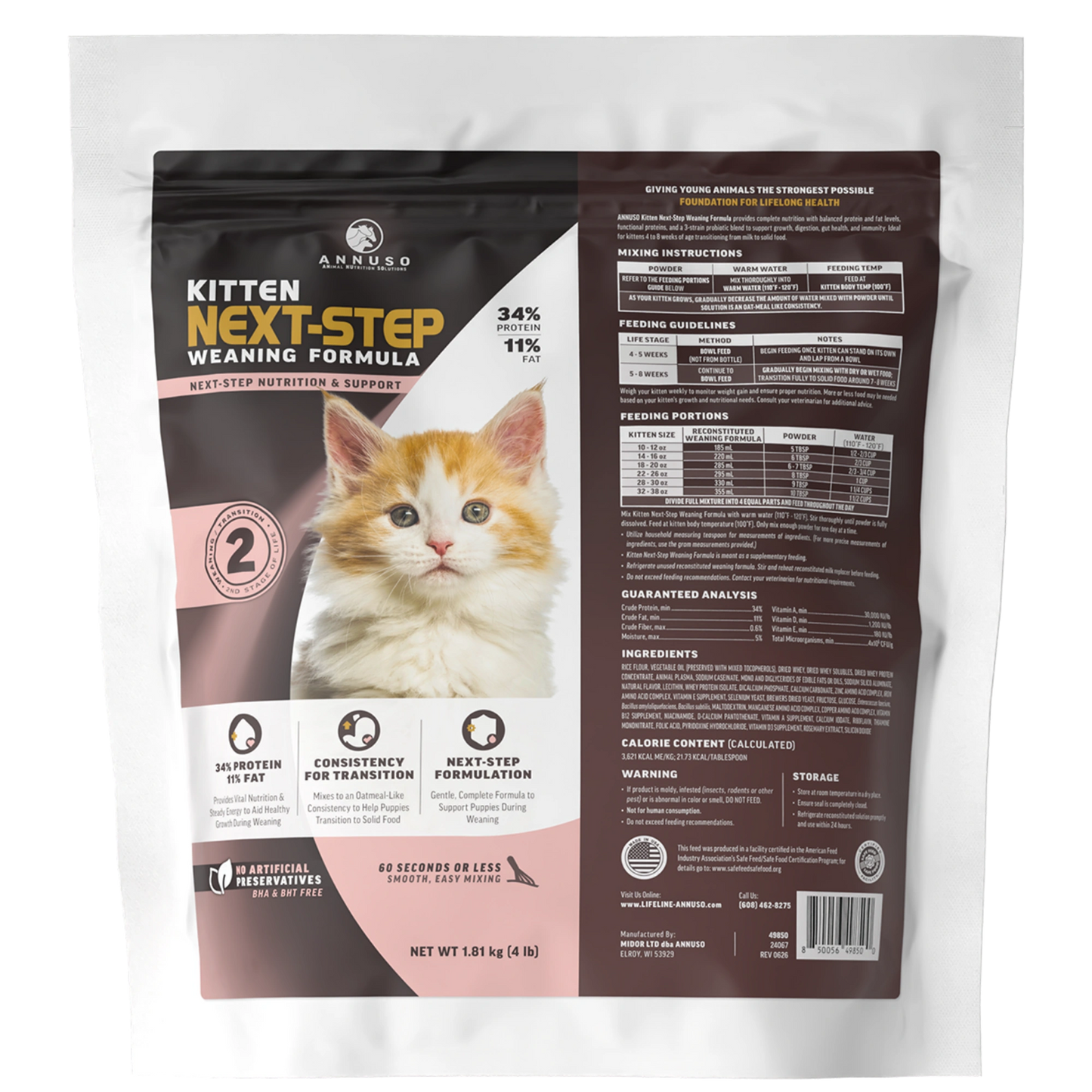 Annuso Next Step Kitten Weaning Formula