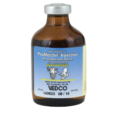 Generic Ivermectin 1% Injection,"Amber glass vial with silver cap and front label"