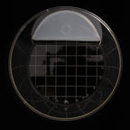 EZ Way Filter,"Round clear filter dish with gridded base and semicircle insert"