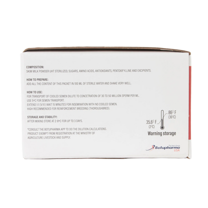 BotuSemen Turbo,"Side view of product box with preparation and storage panel"