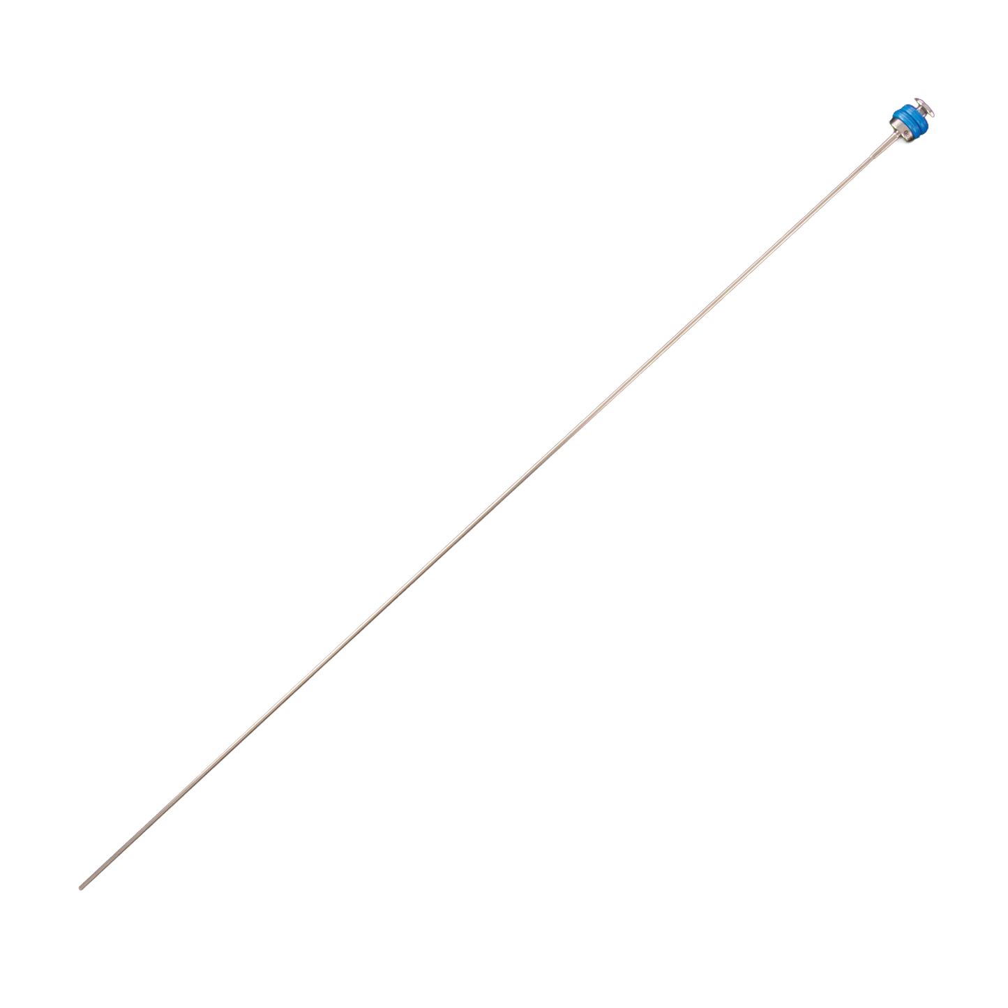 ET Syringe gun from IMV,"Long metal rod with blue connector cap"