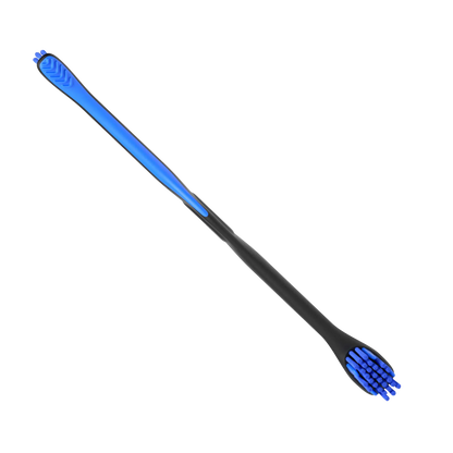 BrushMate Premium Toothbrush,"Black toothbrush with blue grip and blue bristles"