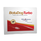 BotuDog Turbo,"White foil pouch with red label panel and dog emblem"