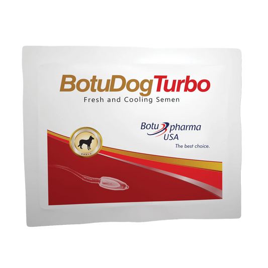 BotuDog Turbo,"White foil pouch with red label panel and dog emblem"