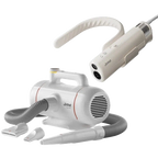 Harmony Neck Dryer and Twin Titan Force Dryer by JirPet,"Pet dryer with hose, nozzle, and handheld neck dryer attachment"