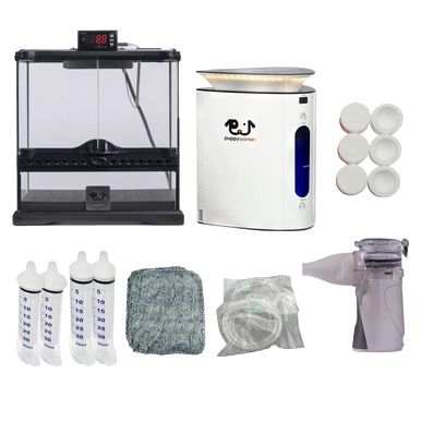 Puppywarmer Bundles,"Incubator with control display, warmer unit, bottles, pads, tubing and accessories"