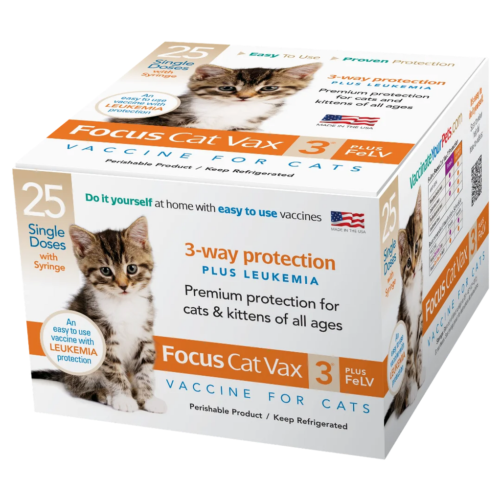 Focus Cat Vax 3 + FeLV by Durvet