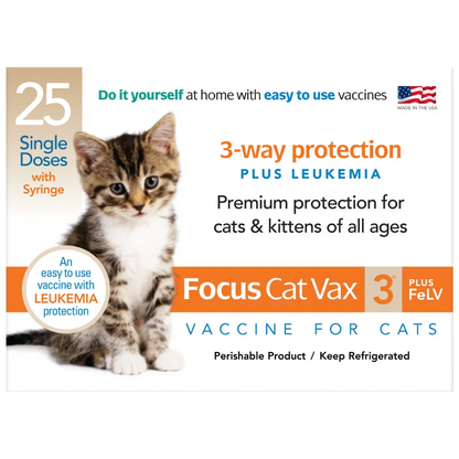 Focus Cat Vax 3 + FeLV by Durvet