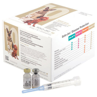 Solo-Jec® 10 Single Dose,"Box with two vials and syringe"