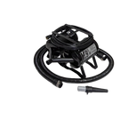 K-9 III Dog Dryer With FREE Water Peeler,"Black dog dryer with coiled hose and nozzle attachment"