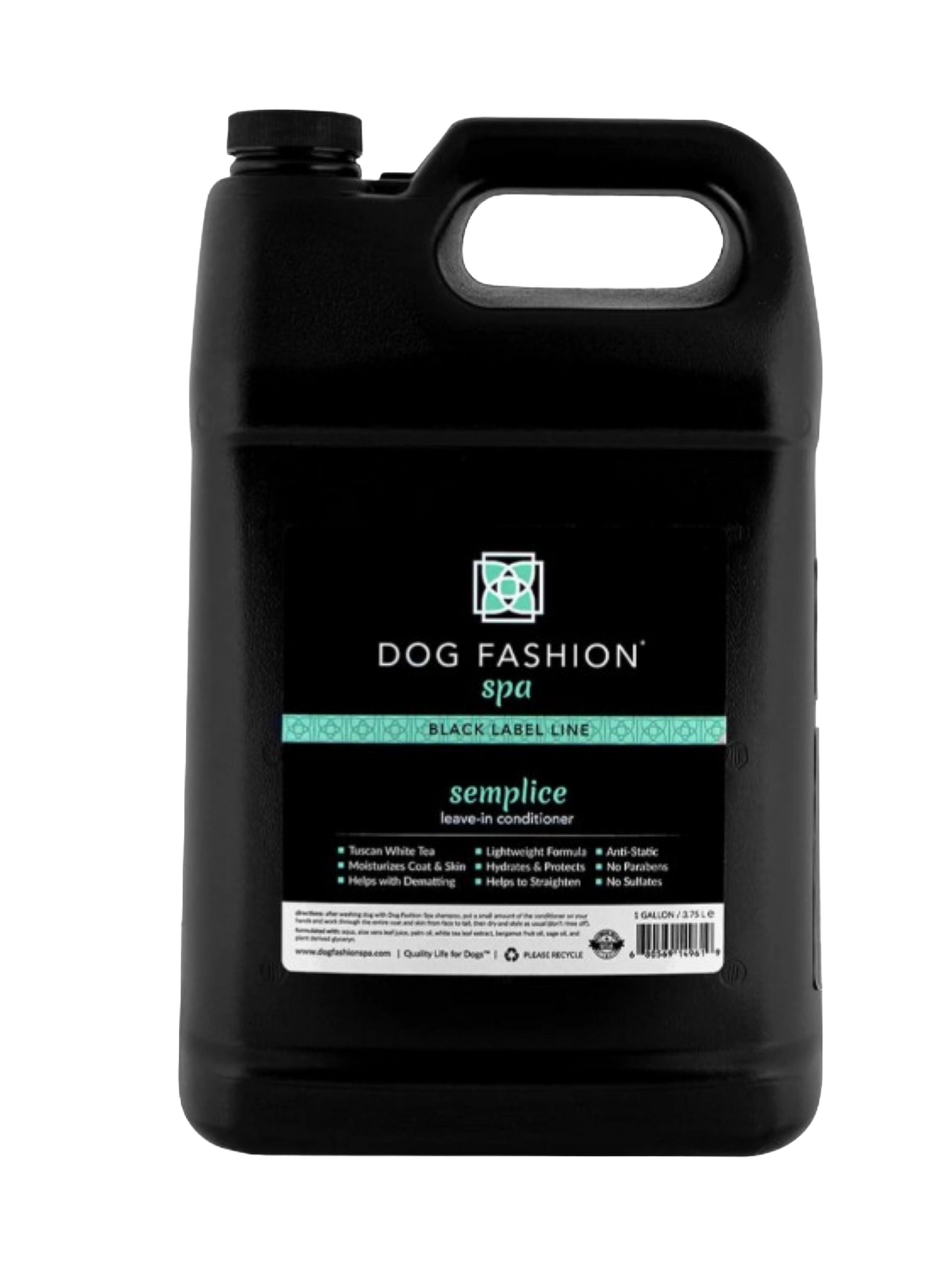 Semplice Leave-in Lotion,"Black gallon jug with handle and front label"