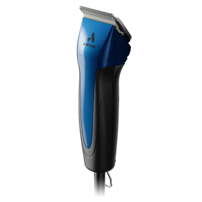 Excel 5-Speed Detachable Blade Clipper Blue by Andis,"Blue and black hair clipper with silver blade"