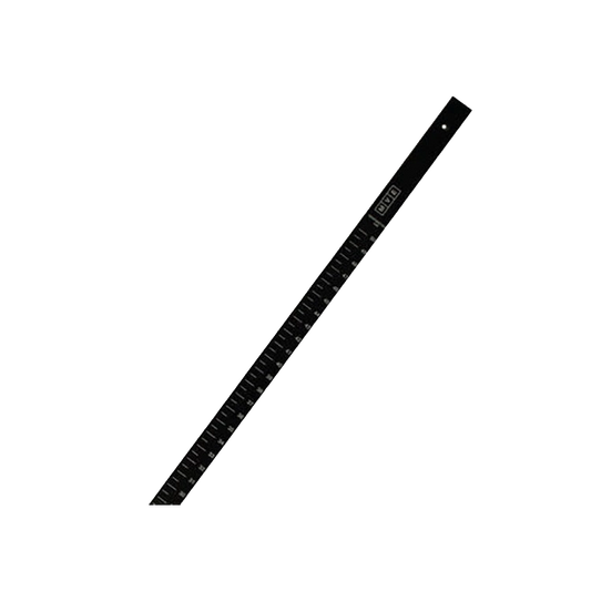Measuring Stick for Liquid Nitrogen,"Black measuring stick with measurement markings"