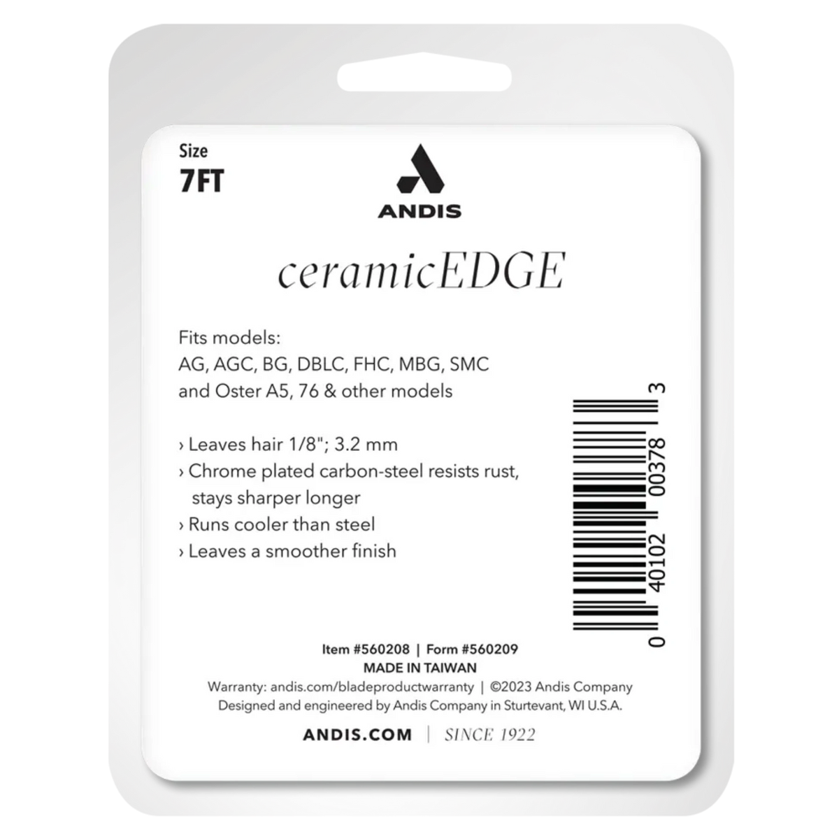 #7FT CeramicEdge Detachable Blade by Andis