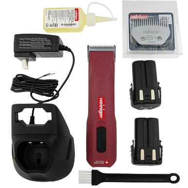 Opal Xtend Vet Edition Cordless Clipper with 40 blade and Two Batteries,"Cordless clipper kit with charger, two batteries, blade, oil bottle, and brush"