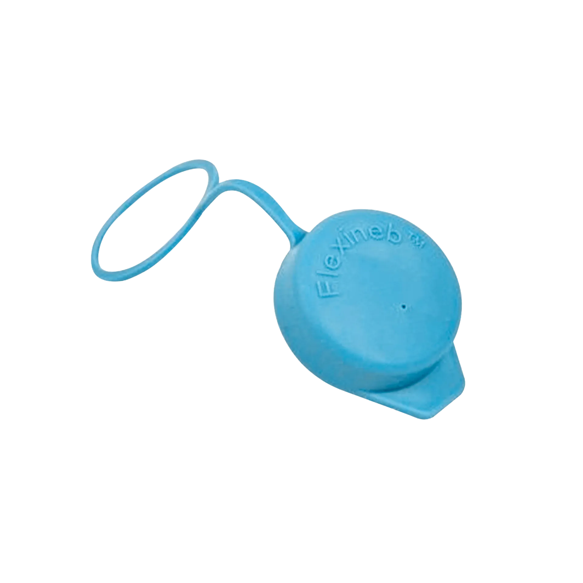 Flexineb® Medium Medication Cup,"Blue round cap with attached loop strap"