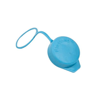 Flexineb® Medium Medication Cup,"Blue round cap with attached loop strap"