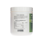 Elevate Maintenance Powder,"White plastic tub showing back label and feeding directions"