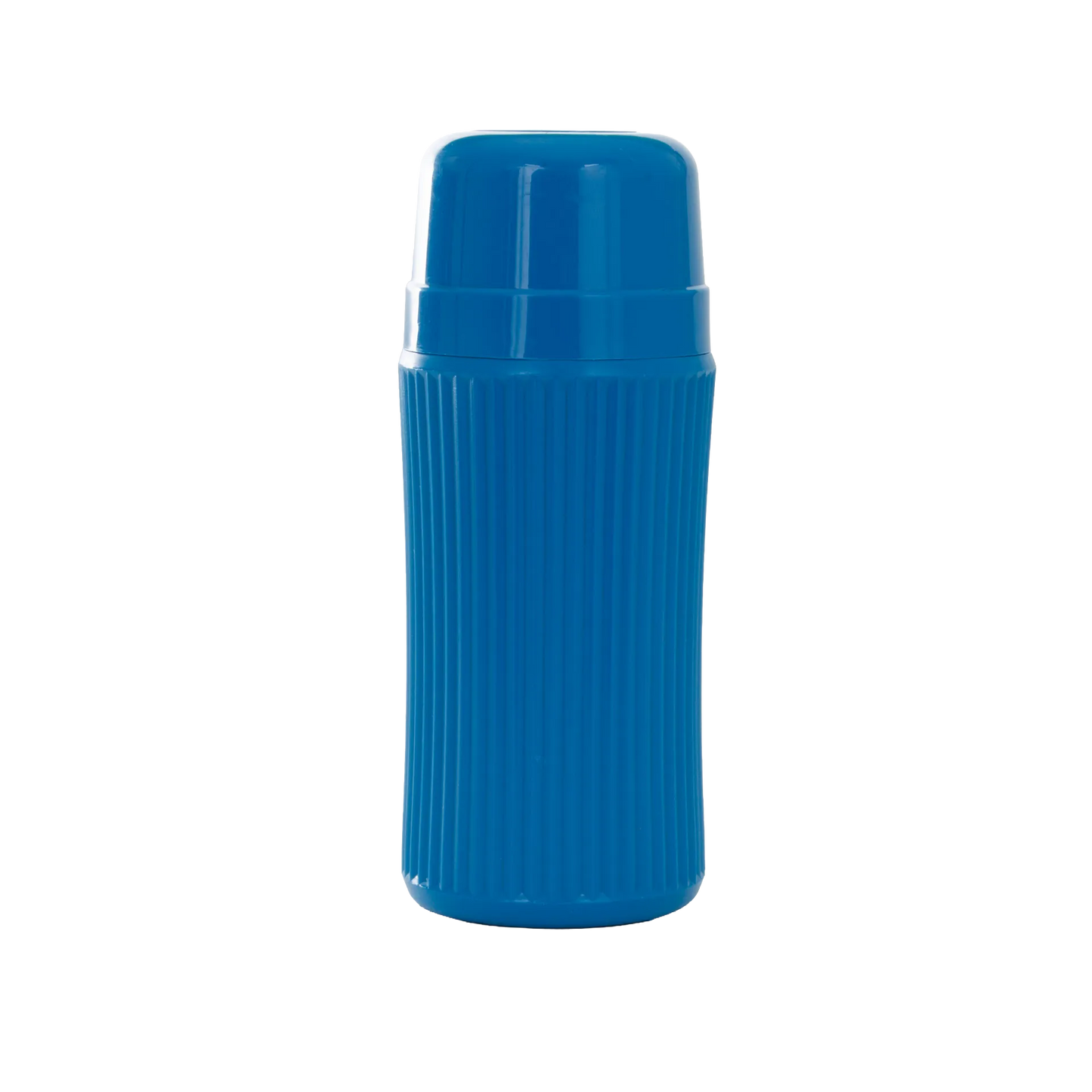 AV Blue Collection Bottle,"Blue bottle with ribbed body and rounded cap"