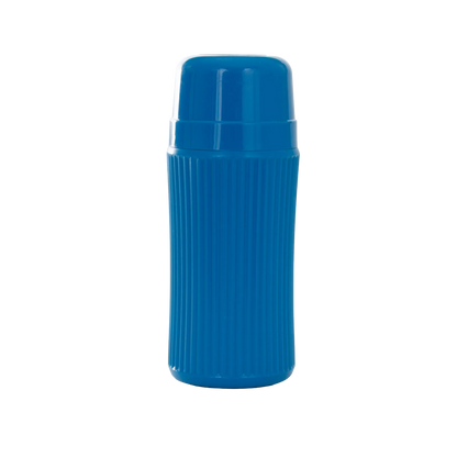 AV Blue Collection Bottle,"Blue bottle with ribbed body and rounded cap"