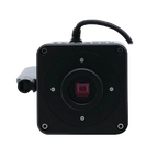 MegaVID WiFi 12MP Camera,"Front view of box camera with attached cable"