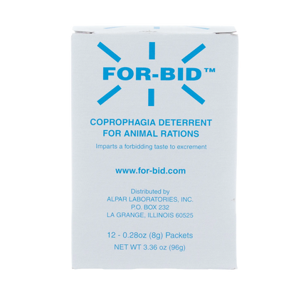 For-Bid™ for Dogs, Cats, and Horses,"White product box with blue label, front view"