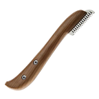 Aaronco Coarse Stripping Knife,"Wood handle with serrated metal blade"