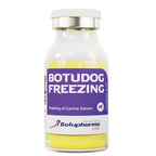 BotuDog Freezing,"Clear vial with white cap containing yellow liquid"