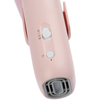 Mini Portable Neck Dryer by TZGroom,"Pink handheld neck dryer with control switch and vent"