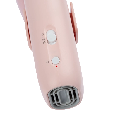 Mini Portable Neck Dryer by TZGroom,"Pink handheld neck dryer with control switch and vent"