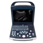 Equisound DP30 Portable Equine Ultrasound,"Open portable ultrasound machine with screen and control panel"