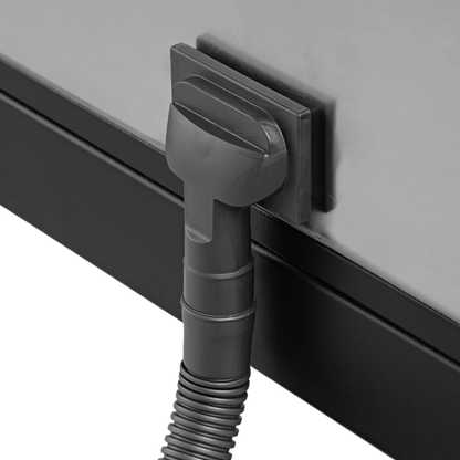 Dog Grooming Electric Tub with Sliding Door by Waggz,"Tub drain hose connected to side outlet"